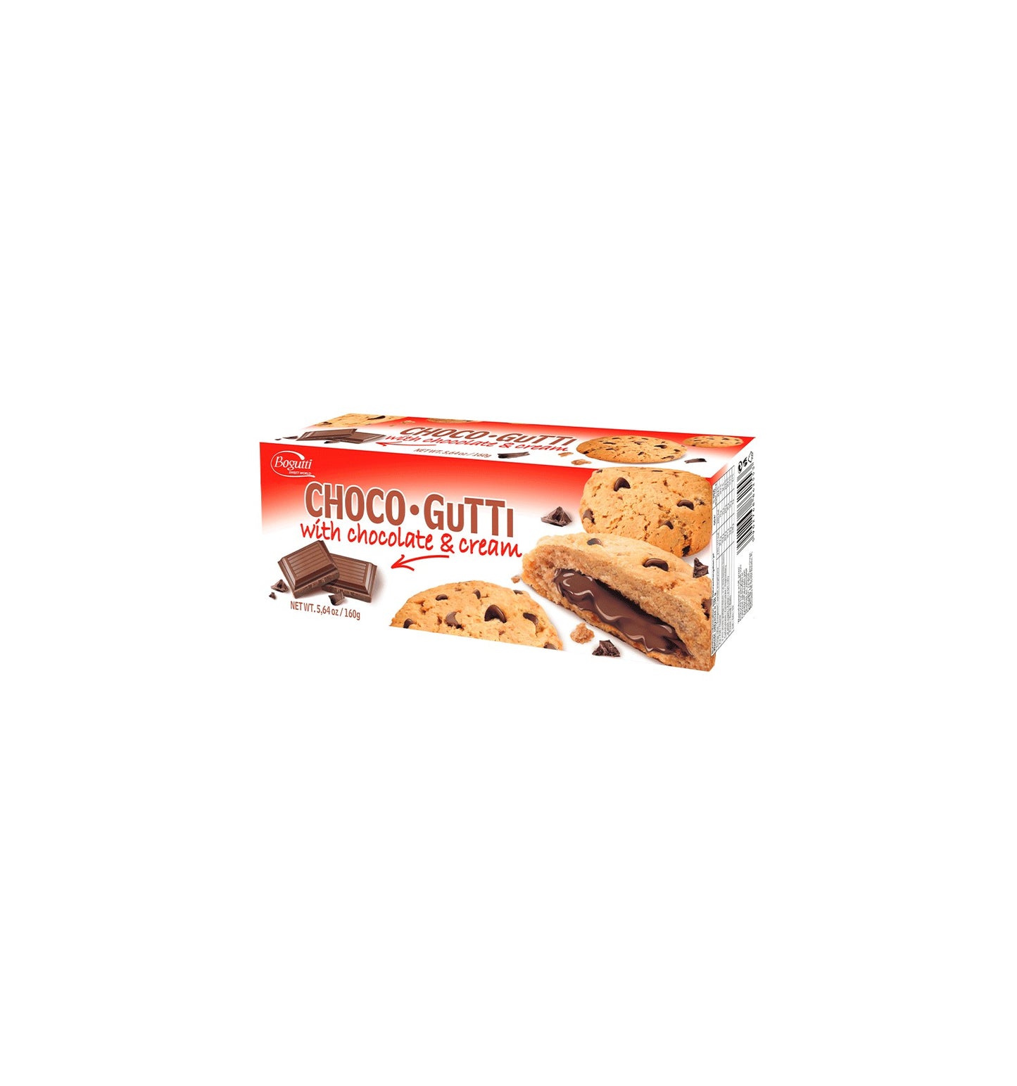 BOGUTTI BISCUITI CREMA CIOCOLATA 160G/18