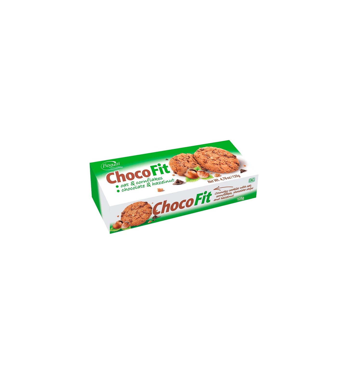 BOGUTTI BISCUITI FIT CIOCOLATA-ALUNE 135G/12