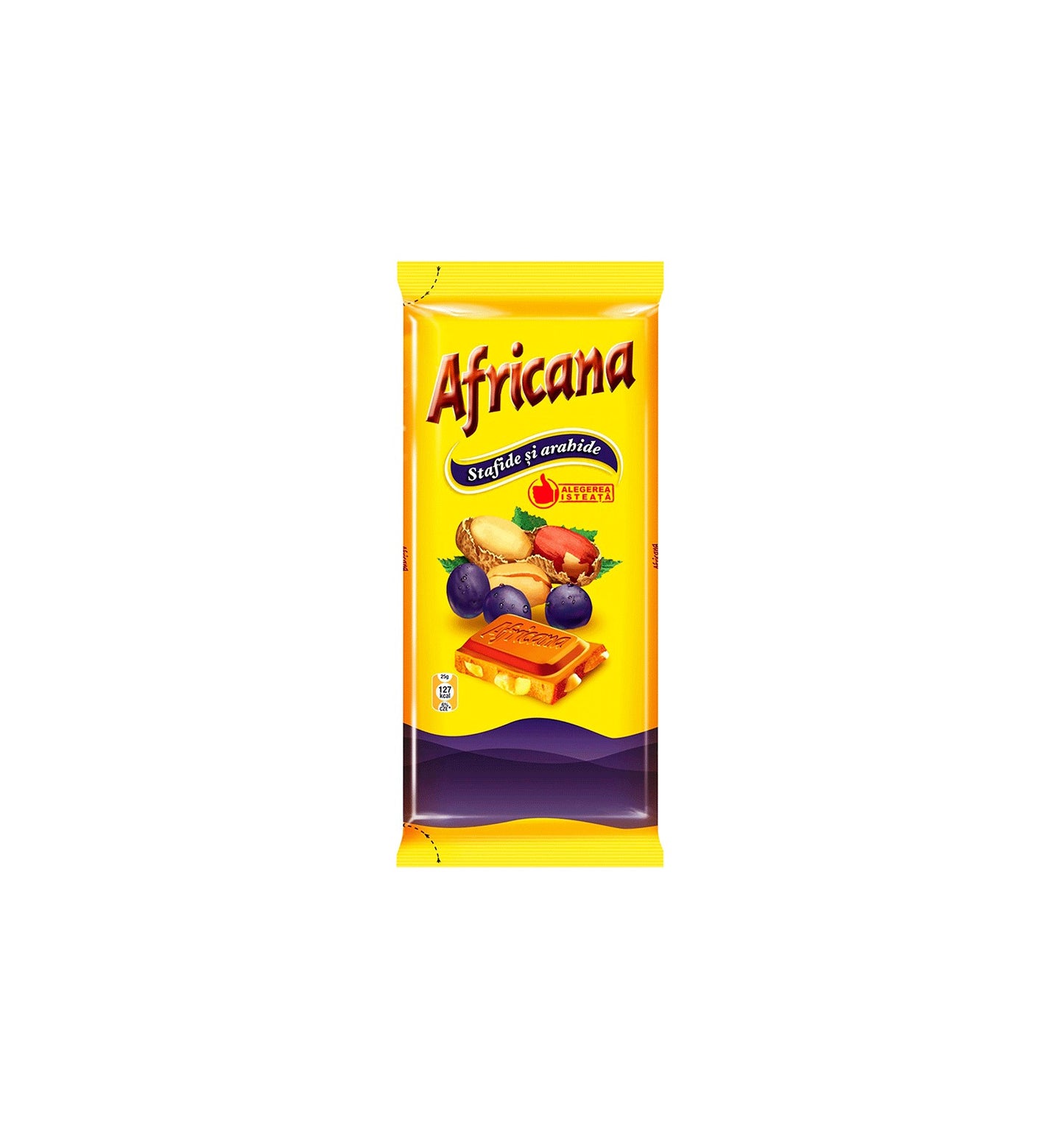 CHOCOLATE AFRICANA CACAHUETES-PASAS 90G