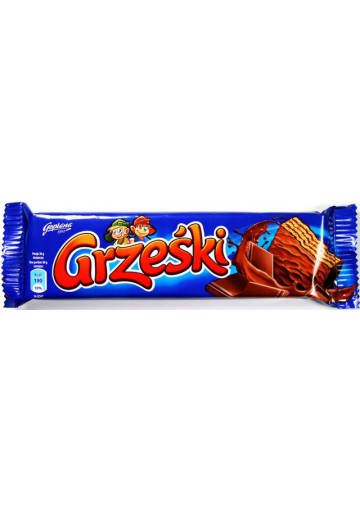 Barquillos en chocolate con crema de cacao GRZESKI 36x36gr GOPLANA
