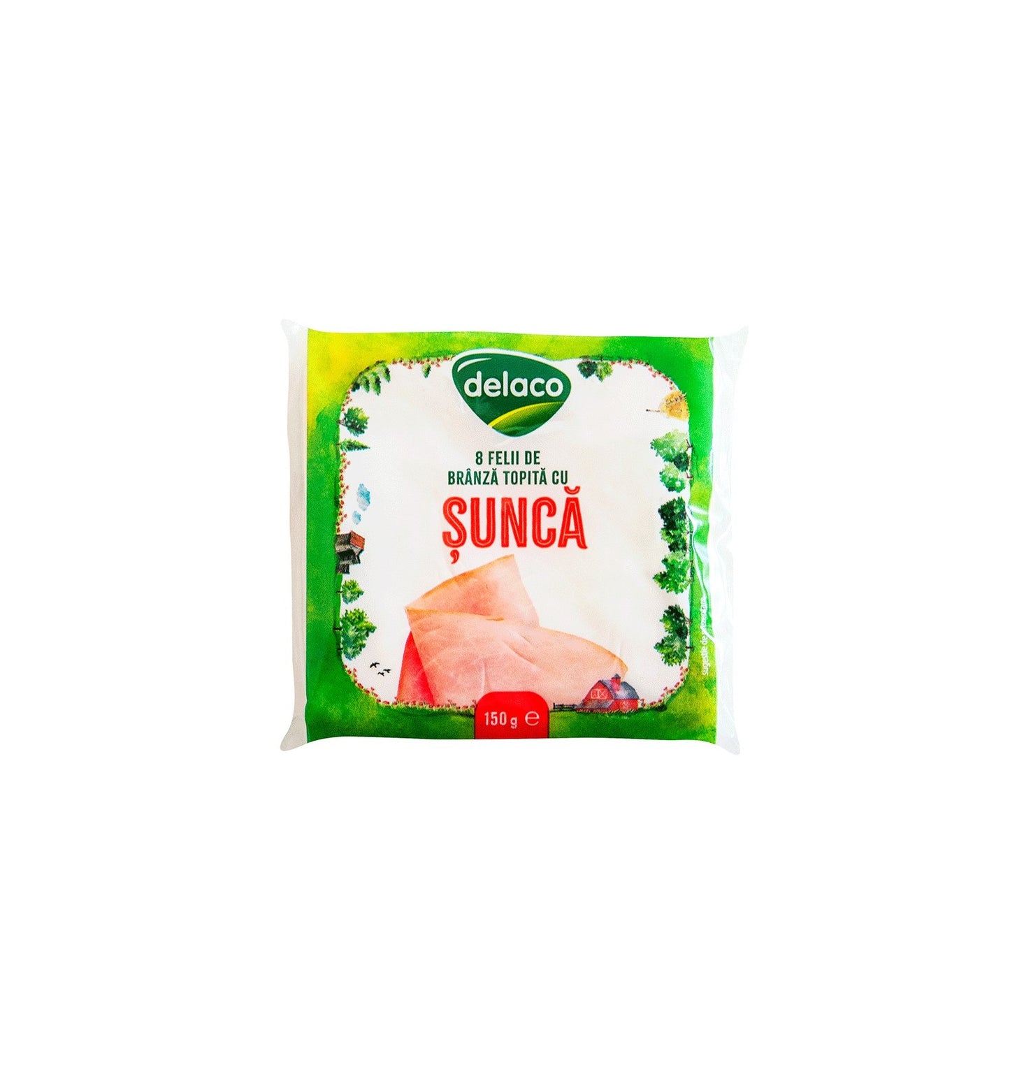 DELACO QUESO FUNDIDO LONCHAS JAMÓN COCIDO 140G/32